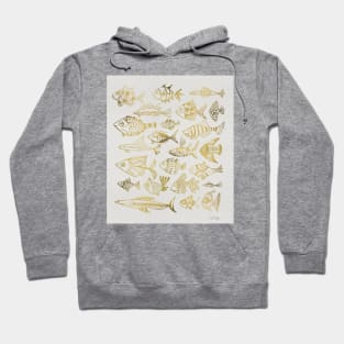 fish inkings gold Hoodie